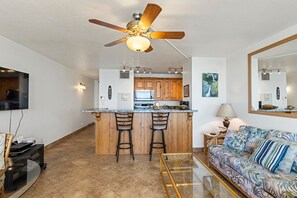 Living area - Sugar Beach Resort, #524^ 1 Bedroom Condo by RedAwning (Kihei)