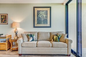 Living area - Kihei Surfside, #107 1 Bedroom Condo by RedAwning (Kihei)