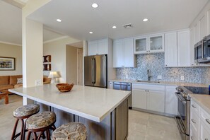 Condo, 2 Bedrooms | Private kitchen | Coffee/tea maker, fridge, oven
