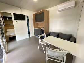 Apartment (Mobile Home with Terrace) | Living room | TV
