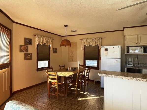 Cottage, 3 Bedrooms | Private kitchen | Fridge, coffee/tea maker