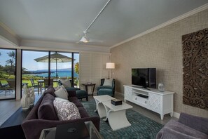 Condo, 2 Bedrooms | Living area | Smart TV - Makena Surf, #g-104 2 Bedroom Condo by RedAwning (Kihei)