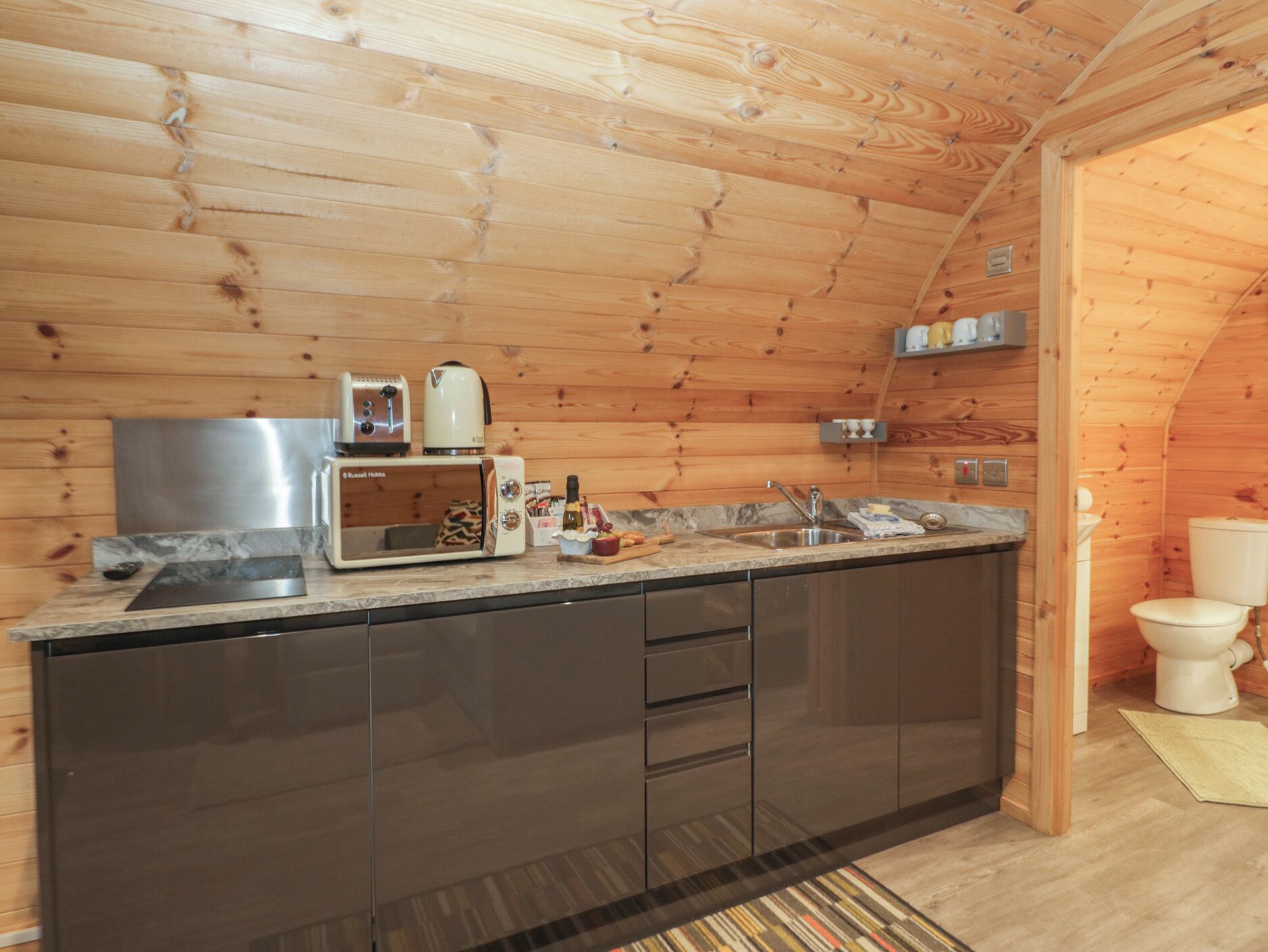 Casa de campo | Cozinha privada | Geladeira, chaleira elétrica, torradeira