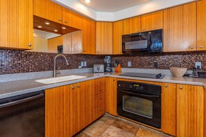 Condo, 2 Bedrooms | Private kitchen | Coffee/tea maker, fridge, oven, toaster