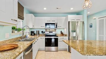 Condo, 2 Bedrooms | Private kitchen | Fridge, oven, coffee/tea maker, toaster