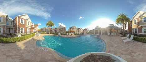 A heated pool