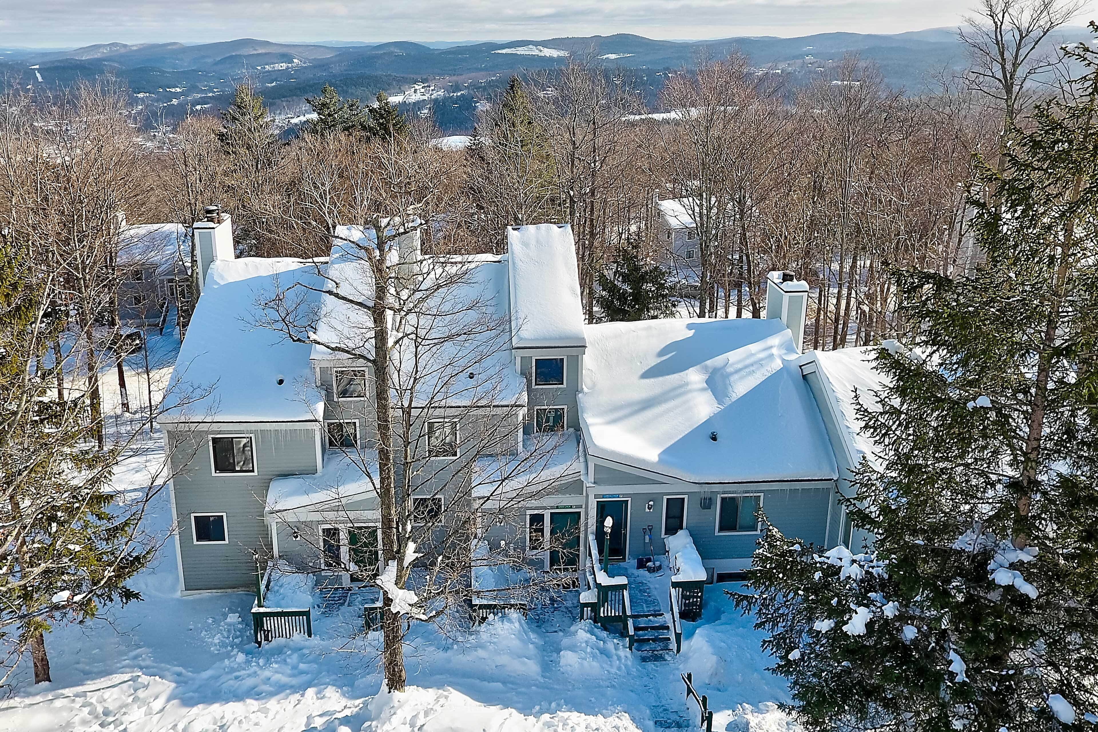 Ludlow Vacation Rental - Steps to Ski Lift!
