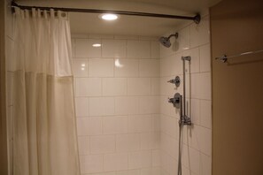 Hair dryer, soap, shampoo