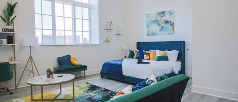 1 slaapkamer, een bureau, een strijkplank/strijkijzer, gratis wifi