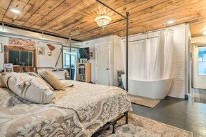1 habitación, tabla de planchar con plancha, wifi y ropa de cama 