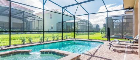 A heated pool