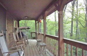 Terrace/patio - Log Home near Beautiful Lake Logan (Canton)