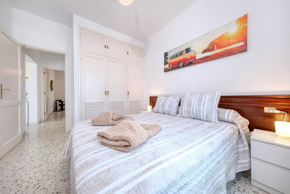 2 bedrooms, iron/ironing board, travel crib, free WiFi