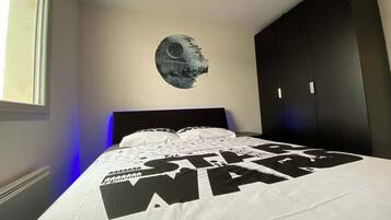 1 chambre, bureau, Wi-Fi gratuit, draps fournis