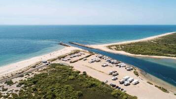 Sun loungers, beach towels
