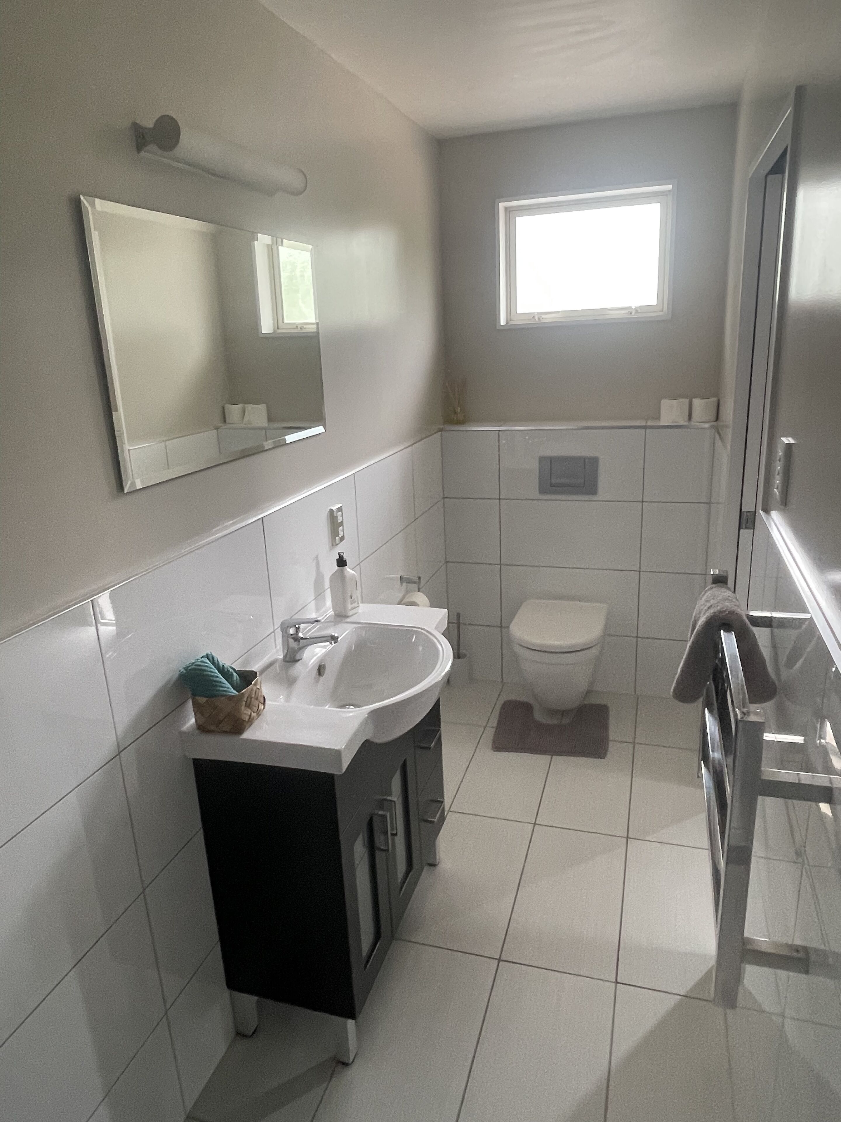 Standard Double Room, 1 King Bed | Bathroom | Free toiletries, hair dryer, towels