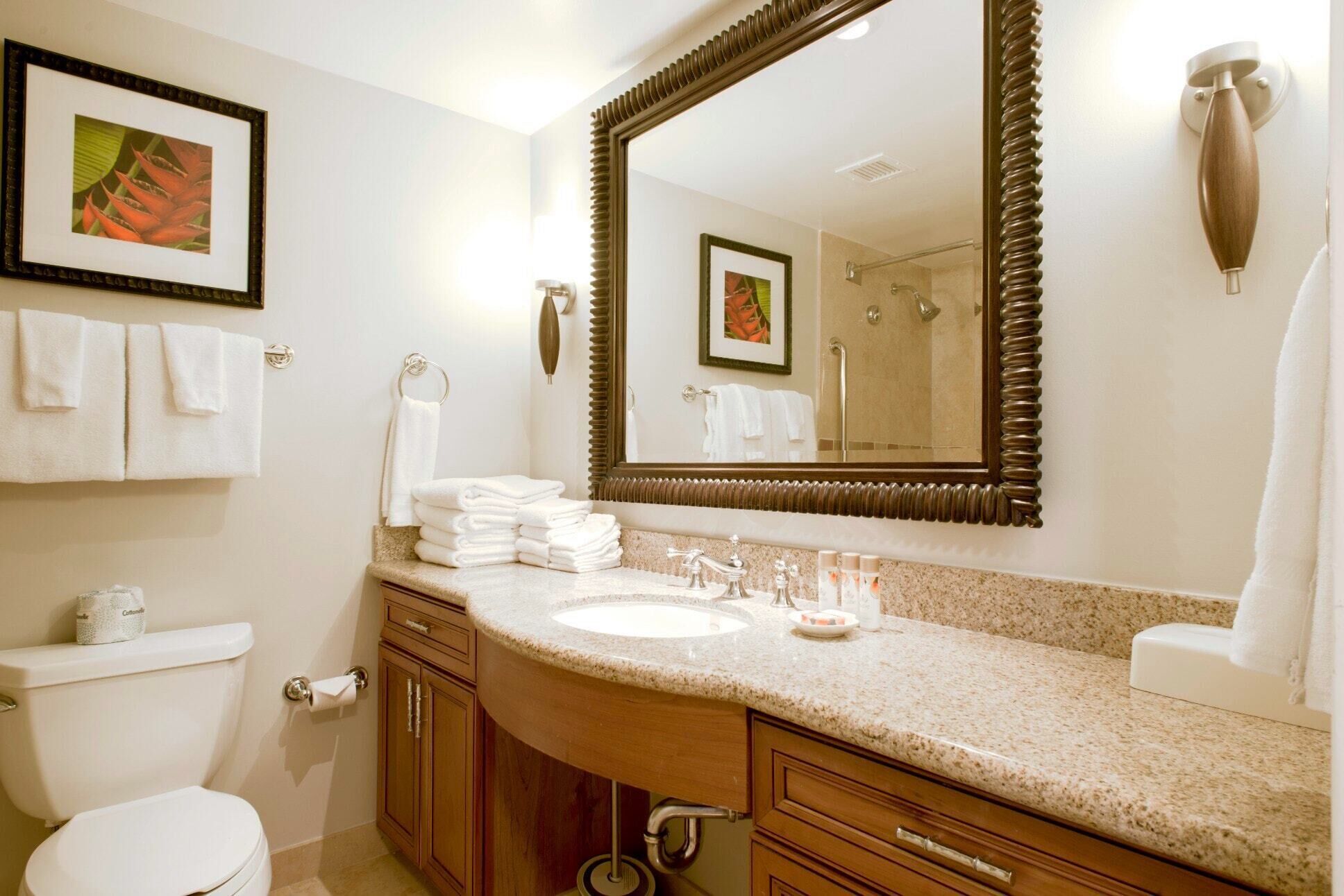 Combined shower/tub, hair dryer