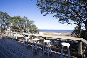 Property grounds - Great sunrise view from dining area and decks. Easy beach access. (Panacea)