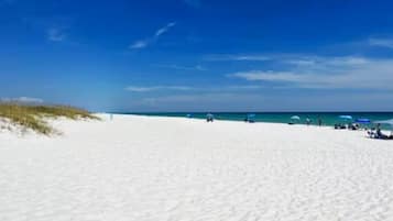 Beach nearby, sun-loungers