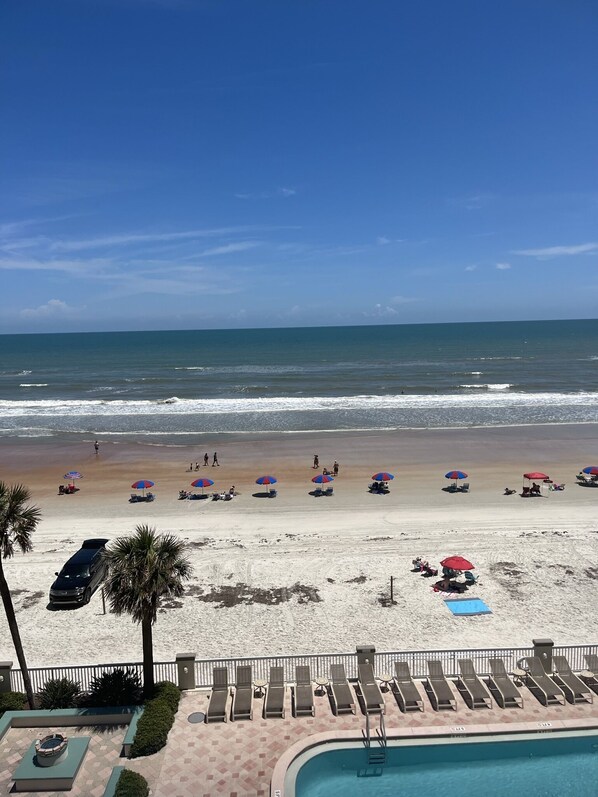 En la playa