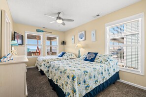 4 bedrooms, iron/ironing board, free WiFi, bed sheets - Oceanview Absolute Serenity, a 4-bedroom retreat in Oak Island for up to 10 guests. (Oak Island)