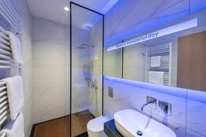 Shower, hair dryer