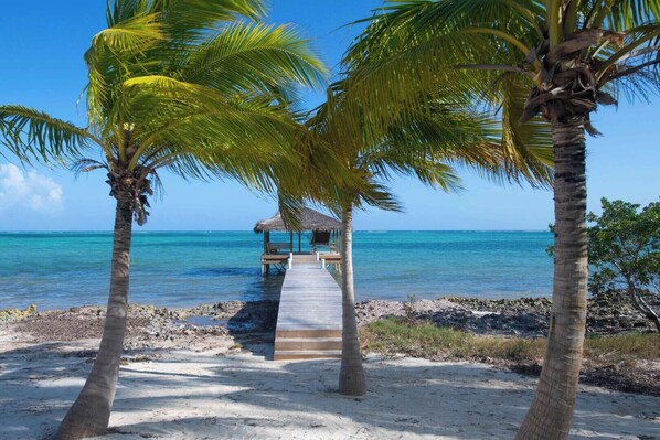 On the beach, beach towels