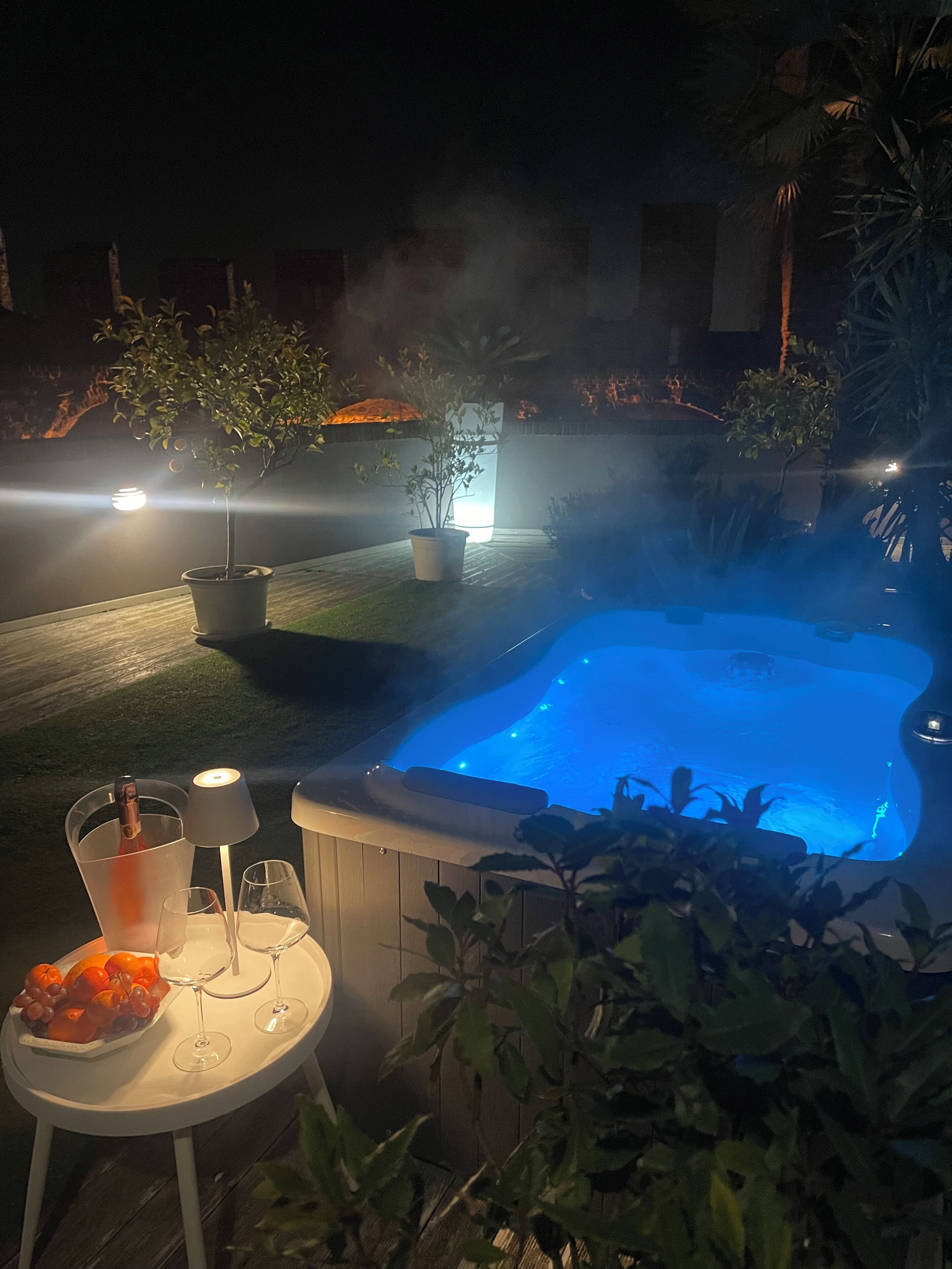 Idromassaggio all'aperto