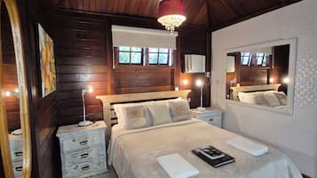 Cabaña Deluxe | Sábanas de algodón egipcio y ropa de cama de alta calidad