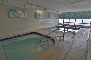 Indoor pool, a heated pool