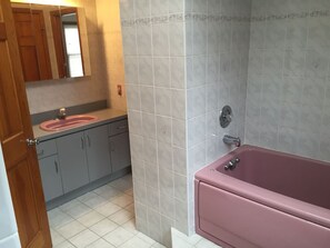 Bathroom - 4 bed, 2 bath house, NYC train 10 min walk, MetLife Stadium 45 minutes (Edison)