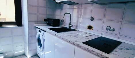 Fridge, oven, dishwasher, espresso maker