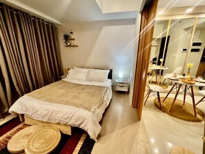 1 bedroom, iron/ironing board, free WiFi, bed sheets