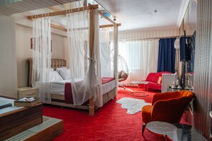 Kamar Double Mewah | Seprai katun Mesir, seprai premium, selimut bulu angsa, dan busa memori