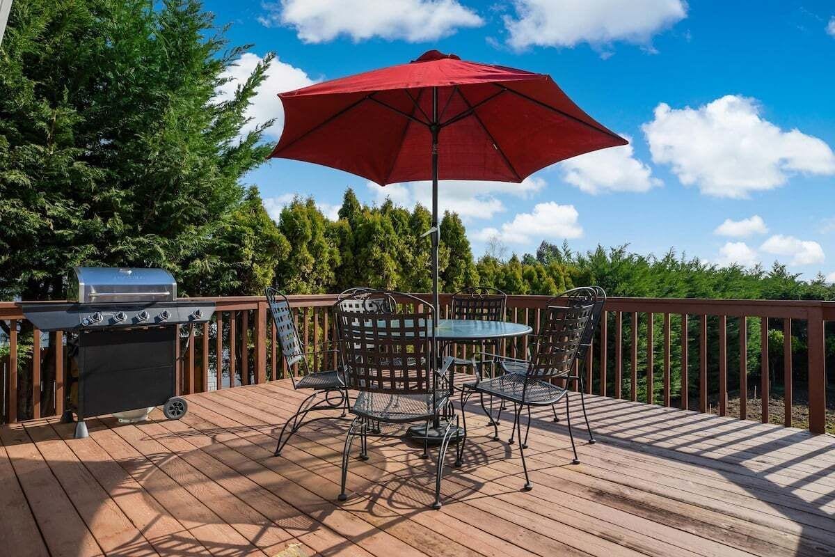 屋外ダイニングエリア