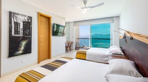 Apartamento superluxo, 4 quartos, vista para o oceano | 4 quartos, Wi-Fi de cortesia