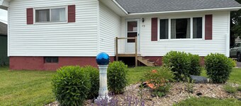 House, 3 bdrms, 1 bath, one block from snowmobile trail.