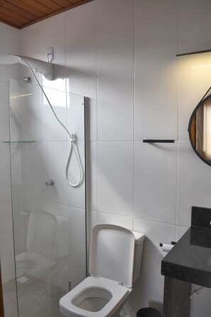 Shower, hair dryer