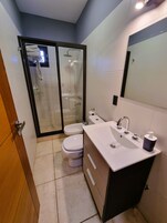 Ducha, cabezal de ducha tipo lluvia, artículos de tocador gratuitos