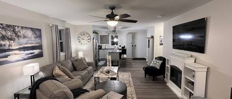 TV connectée, cheminée