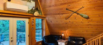 The Natchez Retreat Lakeside A-frame Cabin