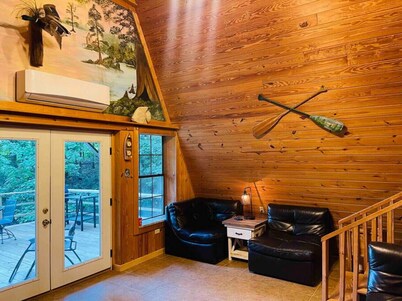 The Natchez Retreat Lakeside A-frame Cabin