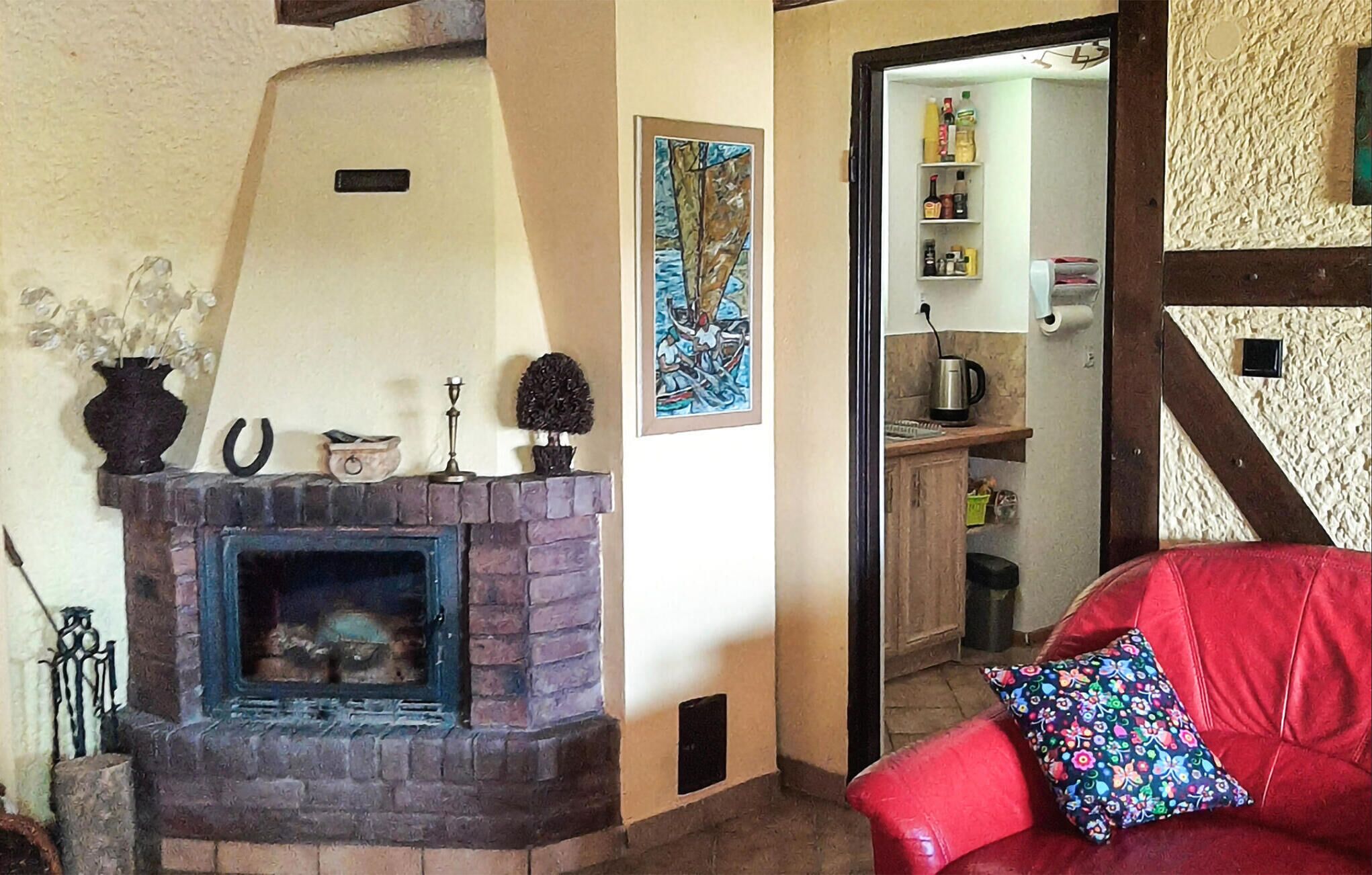 Télévision, cheminée