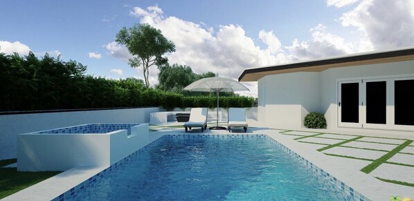 Außenpool, beheizter Pool