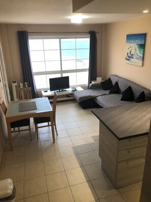 Smart TV, DVD player, books