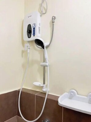 Shower - Quiet & Cozy 1BR Condo Unit w/ free Pool, TV&WiFi (Davao City)