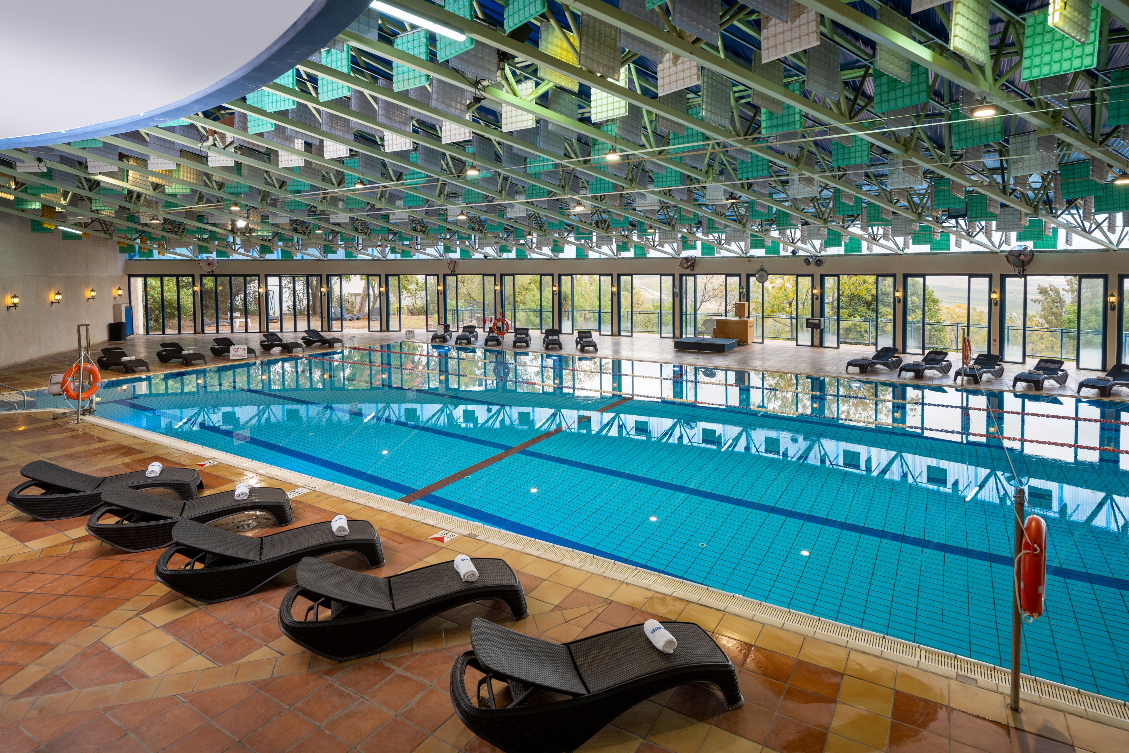 Indoor pool, seasonal outdoor pool