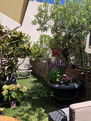 Terrace/patio - 500 m from Roland Garros stadium, apartment with terrace (6-8 people) (Boulogne-Billancourt)