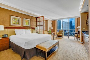 Desk, iron/ironing board, free WiFi, bed sheets - Black Friday Sale: 11th Flr MGM Signature Studio | Strip View | No Resort Fees! (LAS VEGAS)