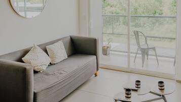 mareta 201, precioso depa 3 min playa | Wohnzimmer | 50-Zoll-Plasmafernseher mit Digitalempfang, Fernseher